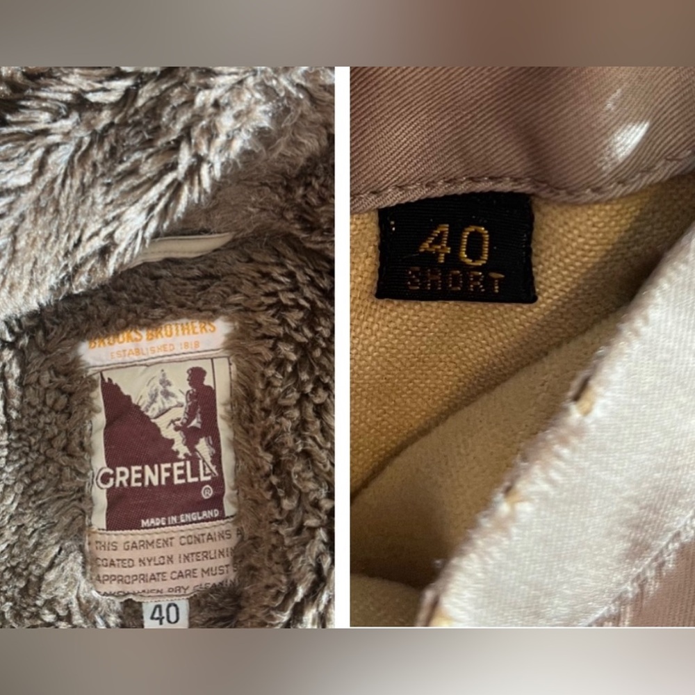 Grenfell x Brooks Brothers boa lined deck coat parka - Picture 4 of 16